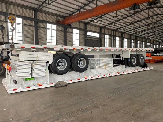 Heavy Duty Low Side Walll Mini Small Cargo Trailer 2 Axle 30 40 Ton Not Self-dumping