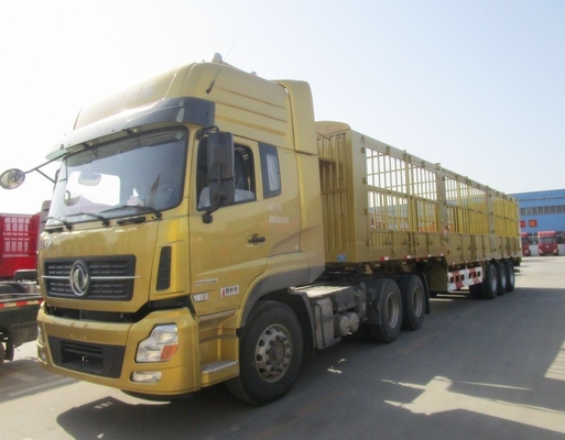 4 Axle Heavy Duty 60/70/80 Tons Single Wheel Insulated Cargo Trailer with LED Light
