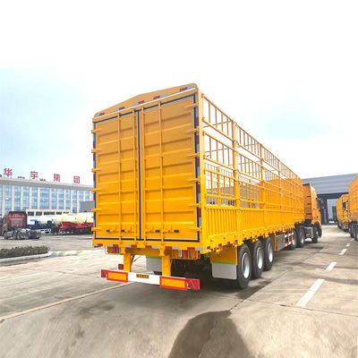 40-60 Tons Cargo Box Semi Trailer with Cross Arm Type Suspension Systems ECE Certification