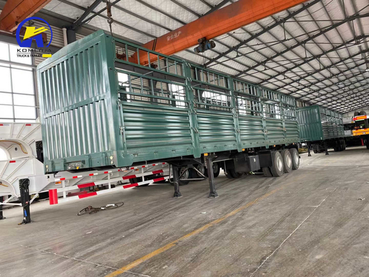 Jost 2.0 or 3.5 Inch King Pin 60t Fence Trailer Semi Trailer for Cargo Transportation
