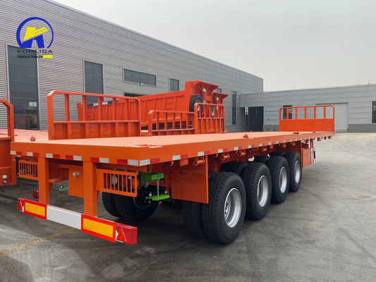 Sinotruk 3 Axles 4 Axles Flatbed Container Semi Trailer with Optional Twist Locks