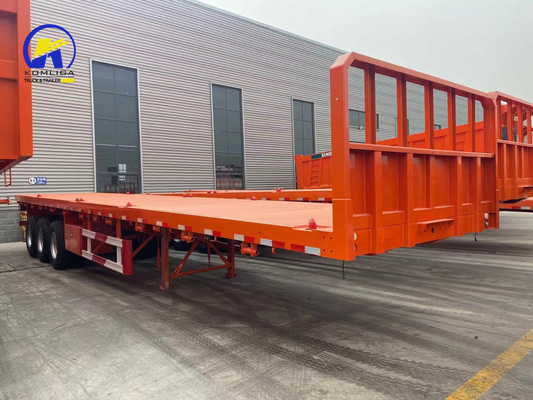 Sinotruk 3 Axles 4 Axles Flatbed Container Semi Trailer with Optional Twist Locks