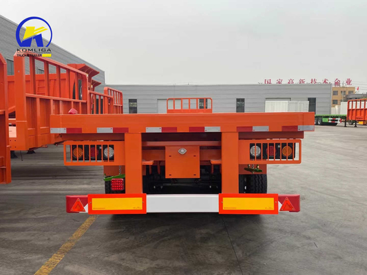 Sinotruk 3 Axles 4 Axles Flatbed Container Semi Trailer with Optional Twist Locks