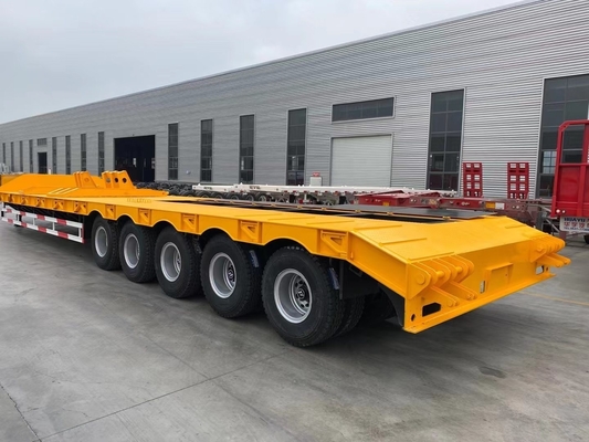 ABS Anti-lock Braking System Equipped 100t Customised Gooseneck Lowbed Semi Trailer