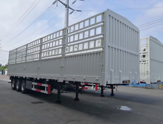 3 Axles 4 Axles Fence Cargo Trailer with Cross Arm Type Suspension Systems