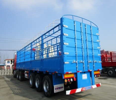 3 Axles 4 Axles Fence Cargo Trailer with Cross Arm Type Suspension Systems