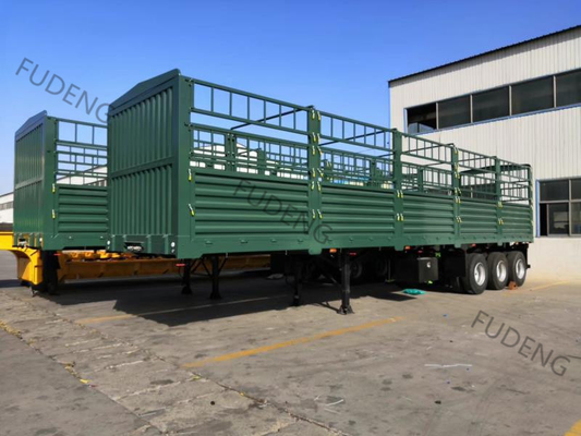 3 Axles 4 Axles Fence Cargo Trailer with Cross Arm Type Suspension Systems