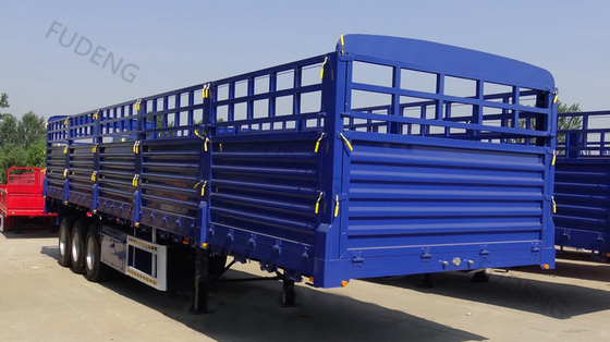 3 Axles 4 Axles Fence Cargo Trailer with Cross Arm Type Suspension Systems