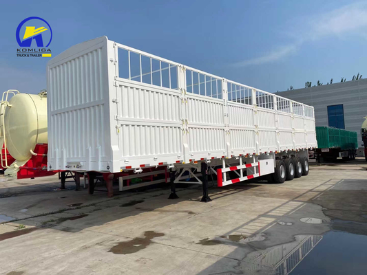 3 Axles 4 Axles Semi Trailer Fence Trailer with and Techinical Spare Parts Support