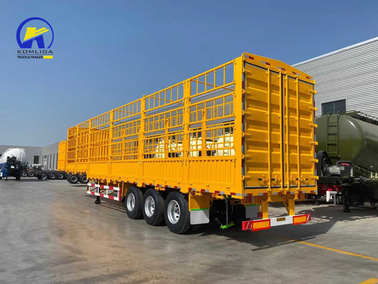 3 Axles 4 Axles Semi Trailer Fence Trailer with and Techinical Spare Parts Support