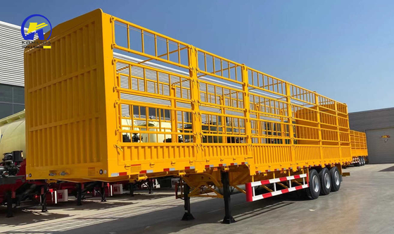 3 Axles 4 Axles Semi Trailer Fence Trailer with and Techinical Spare Parts Support