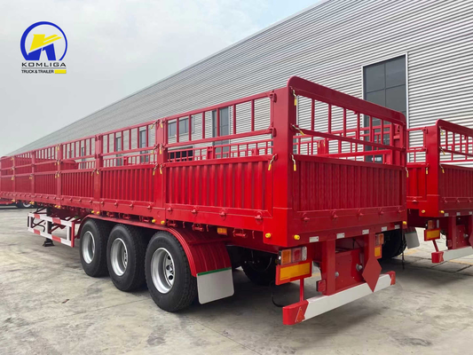 3 Axles Cargo Fence Semi Trailer Performance with Tool Box One Piece 1m *0.5m*0.5m