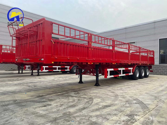 3 Axles Cargo Fence Semi Trailer Performance with Tool Box One Piece 1m *0.5m*0.5m