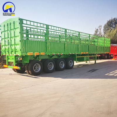 30-100t Loading Capacity Semi Trailer GCC Certified and Side Wall with Container Lock