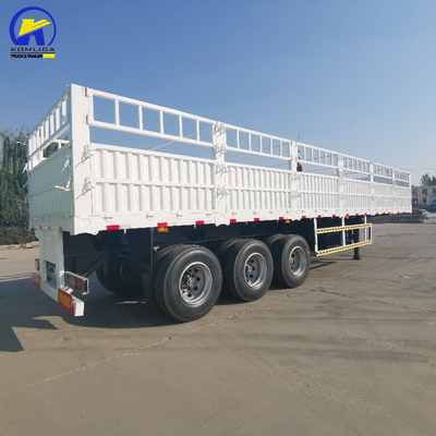 Customized 3 Axles 60tons Heavy Duty Cargo Fence Semi Trailer with Customized Request