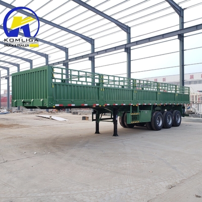 3 Axles 13m Animal Livestock Fence Semi Trailer with Fuwa Axle and 12.00r20 Tires