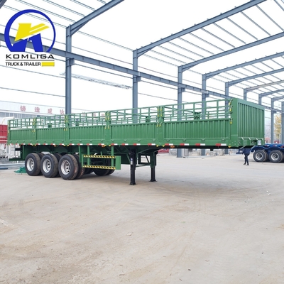 3 Axles Livestock Fence Cargo Semi Truck Trailer with Jost 2.0 or 3.5 Inch King Pin