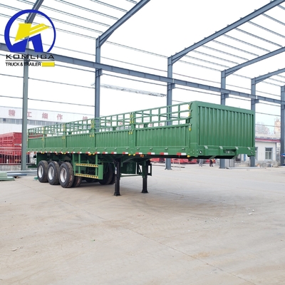 3 Axles Livestock Fence Cargo Semi Truck Trailer with Jost 2.0 or 3.5 Inch King Pin