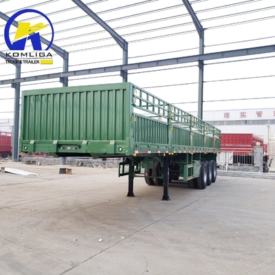 3 Axles Livestock Fence Cargo Semi Truck Trailer with Jost 2.0 or 3.5 Inch King Pin
