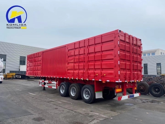 ABS Anti-lock Braking System 3 Axles 4 Axles Box Type Semi Trailer with Convertable Door