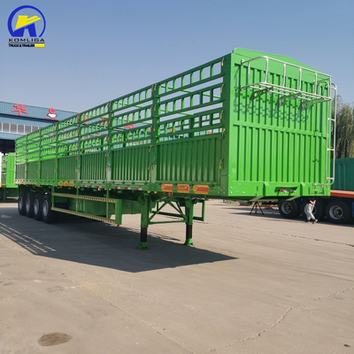 3axles 4axles Box Trailer Container Semi Trailer Fence Cargo Trailer with Fuwa/BPW Axle