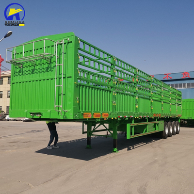 3axles 4axles Box Trailer Container Semi Trailer Fence Cargo Trailer with Fuwa/BPW Axle