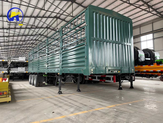 50ton Side Guard Semi Trailer with Self-dumping Function Side Beam 16mm Channel Steel