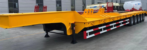 2-5 Axles Gooseneck Low Bed Semi Trailer with Ramp Jost 2.0 or 3.5 Inch King Pin