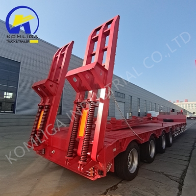 80T Load Capacity Multi Axle Lowbed Low Boy Truck Semi Trailer for Customer Requiremen