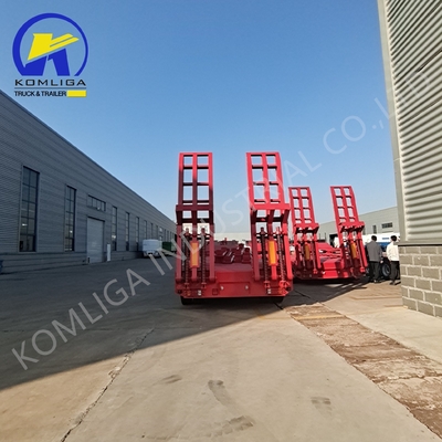 1100r20 3/4/5/6/7/8 Axle Low Bed Lowboy Detachable Gooseneck Truck Lowbed Semi Trailer