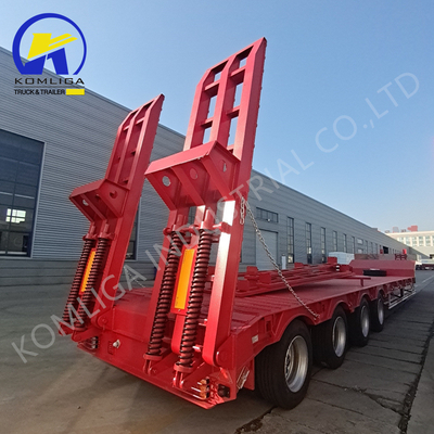 50 Ton 60 Ton 70 Tons Capacity Low Bed Lowbed Semi Trailers with Gooseneck to Russia