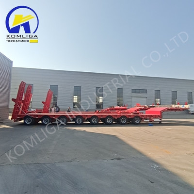 50 Ton 60 Ton 70 Tons Capacity Low Bed Lowbed Semi Trailers with Gooseneck to Russia