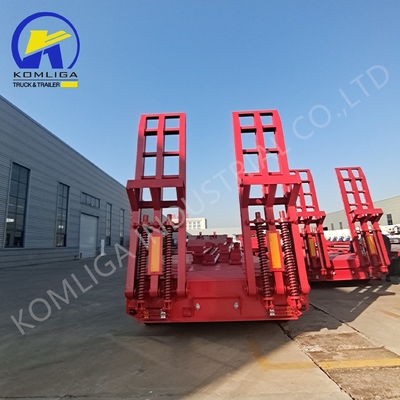 50 Ton 60 Ton 70 Tons Capacity Low Bed Lowbed Semi Trailers with Gooseneck to Russia