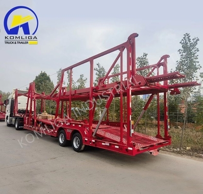 Grade Heavy Duty Car Carrier Vehicle Transport Double Deck Semi Trailer to Kyrgyzstan