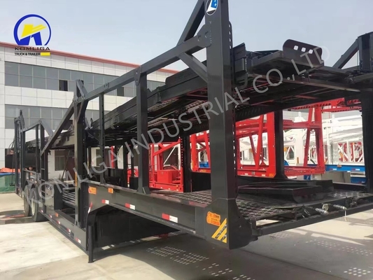 2/3 Axles Transport Tractor Towing Double Deck Hydraulic Lifting SUV Car Carrier Truck Trailers
