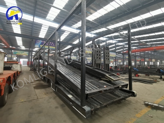 2/3 Axles Transport Tractor Towing Double Deck Hydraulic Lifting SUV Car Carrier Truck Trailers
