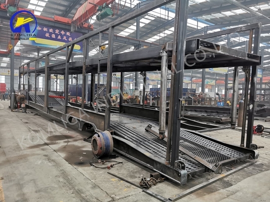 2/3 Axles Transport Tractor Towing Double Deck Hydraulic Lifting SUV Car Carrier Truck Trailers