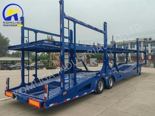 2 Axle 6-8 Units Hydraulic Lifting Transport Carrier Car Trailer with 13/16 Tons Axle