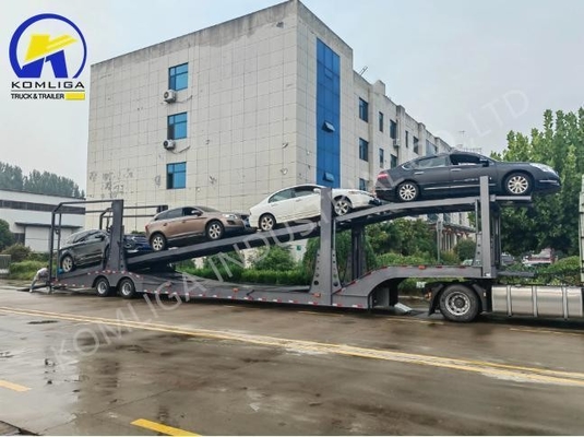 2 Axle 6-8 Units Hydraulic Lifting Transport Carrier Car Trailer with 13/16 Tons Axle