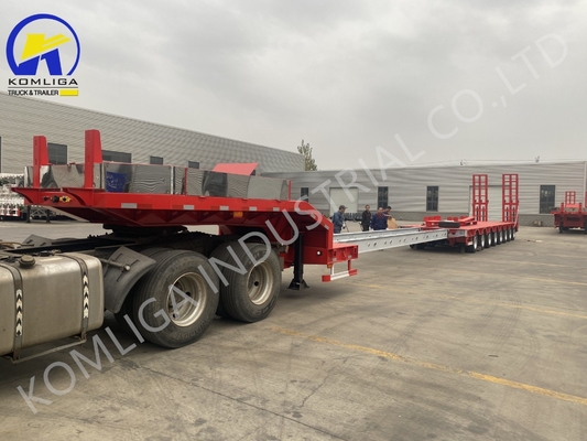Jost 2.0/3.5 Inch King Pin Multi Axles 60/80/100 Tons Lowbed Semi Trailer for Russia