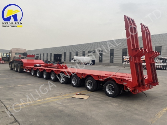 Jost 2.0/3.5 Inch King Pin Multi Axles 60/80/100 Tons Lowbed Semi Trailer for Russia