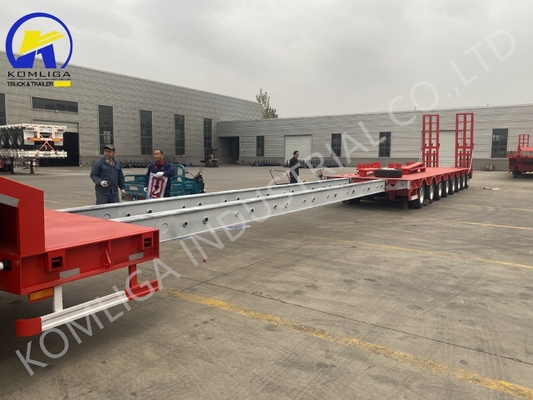 Jost 2.0/3.5 Inch King Pin Multi Axles 60/80/100 Tons Lowbed Semi Trailer for Russia