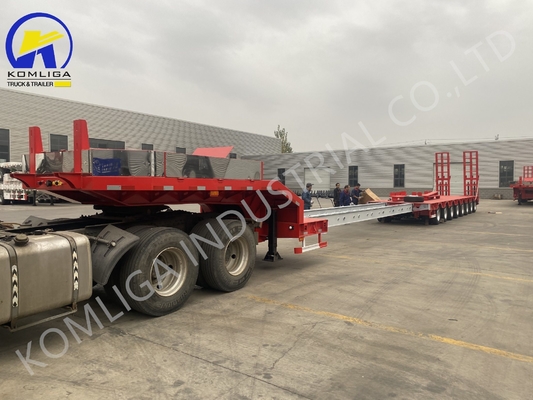 Jost 2.0/3.5 Inch King Pin Multi Axles 60/80/100 Tons Lowbed Semi Trailer for Russia