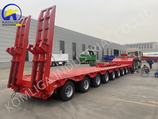 Jost 2.0/3.5 Inch King Pin Multi Axles 60/80/100 Tons Lowbed Semi Trailer for Russia