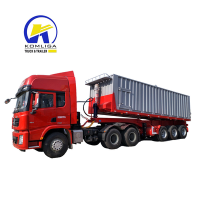 Utility Hydraulic Dump Box Trailer with 90 W mm*13 Thickness mm*10layer Spring Leaf