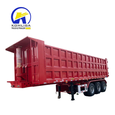 Utility Hydraulic Dump Box Trailer with 90 W mm*13 Thickness mm*10layer Spring Leaf
