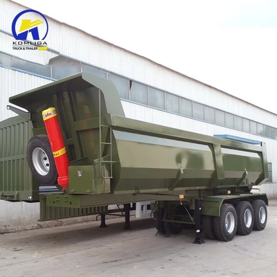 Utility Hydraulic Dump Box Trailer with 90 W mm*13 Thickness mm*10layer Spring Leaf