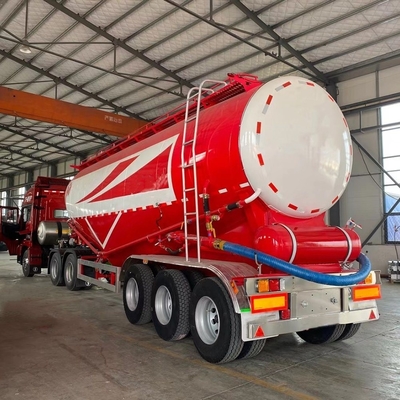 3 Axle 40cbm 50T Load Capacity 60tons Fly Ash Bulker Cement Trailer with Air Compressor