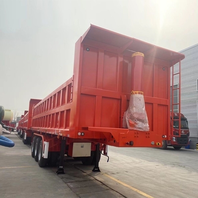 90 W mm*13 Thickness mm*10layer Spring Leaf End Dump Trailer for 60ton Coal Transport