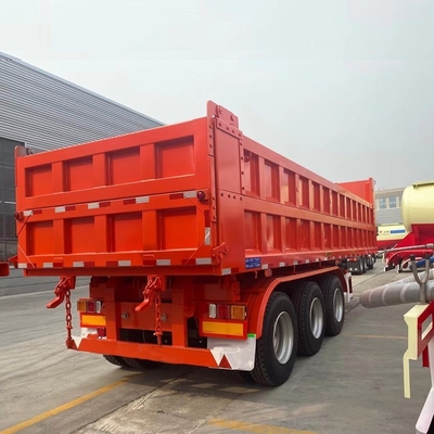 90 W mm*13 Thickness mm*10layer Spring Leaf End Dump Trailer for 60ton Coal Transport